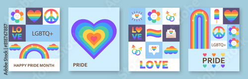Symbol of the proud LGBT community, Vector illustration.
