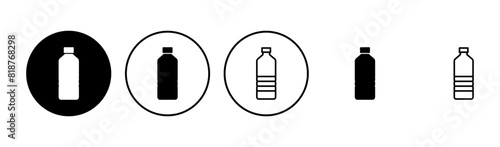 Bottle icon set. bottle vector icon