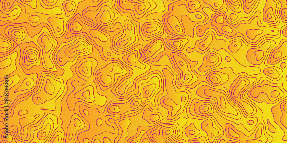 Fototapeta premium Organic topographic design background with flowing line art detail