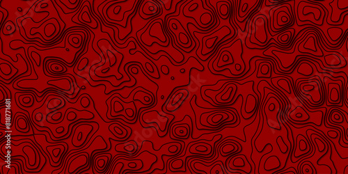 Fluid line illustration with topographic influence and abstract motion

