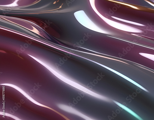 Vibrant Abstract Background: Flowing Waves, Curves, Energetic Design in Rare Color