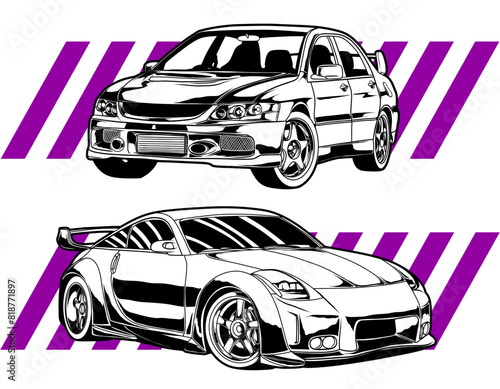 Race Car vector illustration