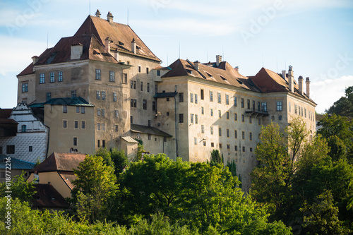 Cesky Krumlov the castle in the summer 