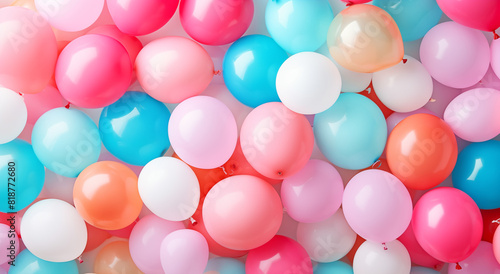 Colorful balloons background