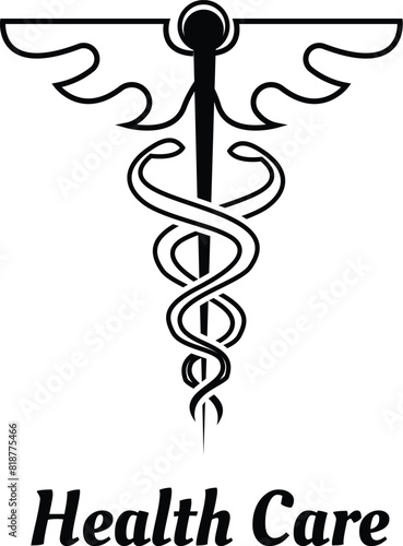 caduceus medical icon