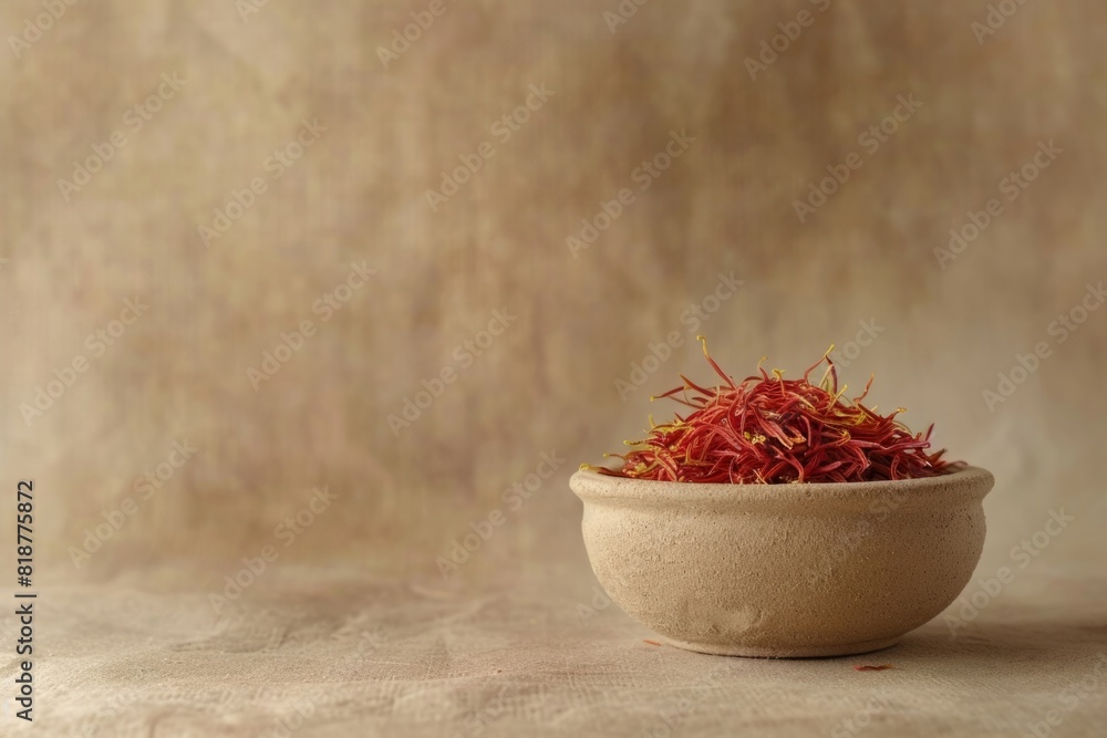 Saffron seasoning in a bowl Saffron seasoning in a bowl