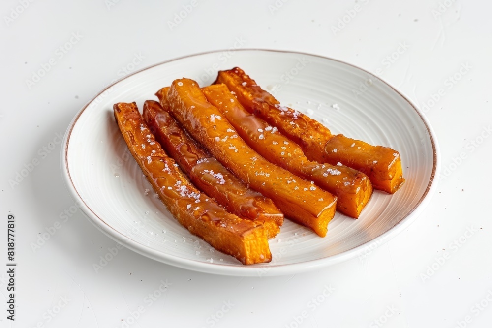 Irresistible Sweet Potato Fries on White Plate Irresistible Sweet Potato Fries on White Plate