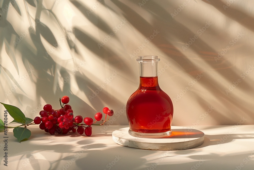 barberry flavored syrup for coffee on the podium barberry flavored syrup for coffee on the podium