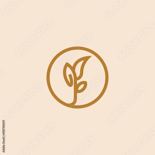 Nature line cosmetic logo design branding © Rizky