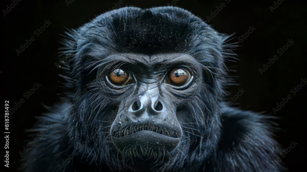 A black faced spider monkey A black faced spider monkey