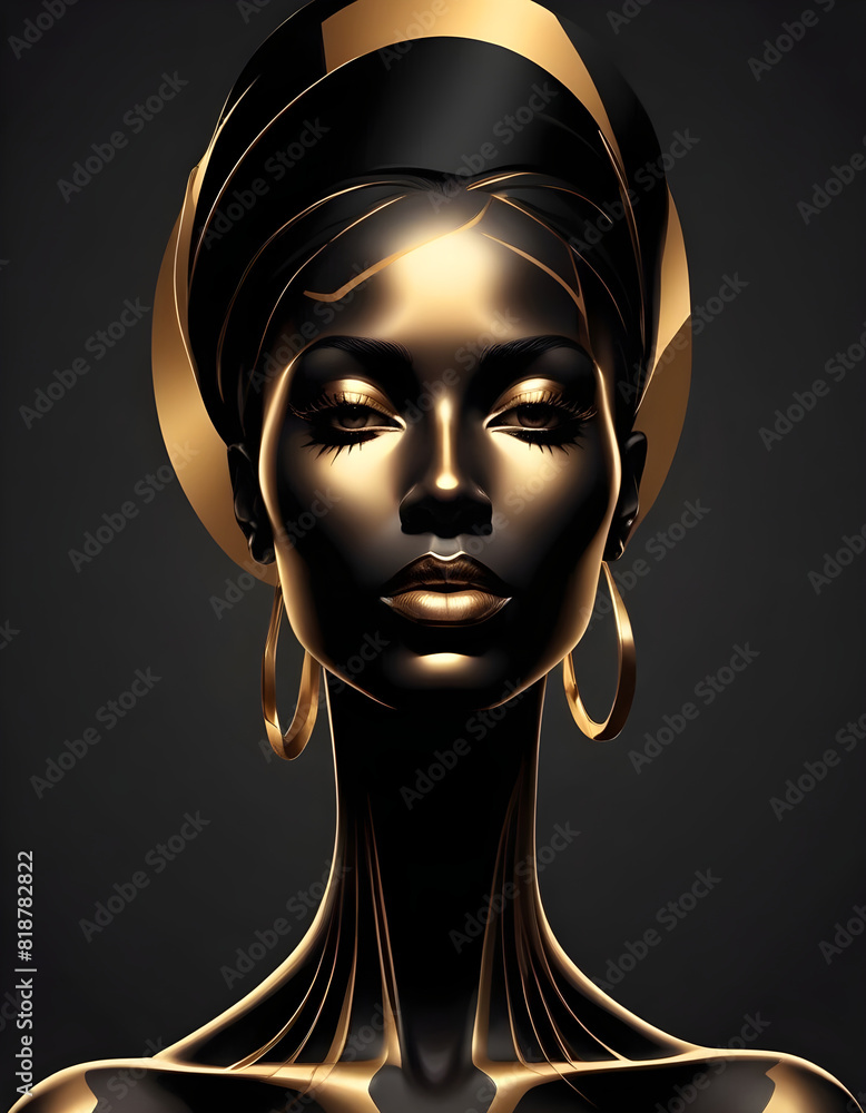 Portrait of beautiful African woman Portrait of beautiful African woman