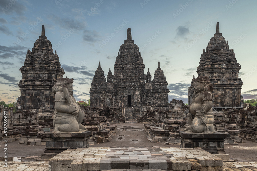 Scenic view of Sewu Temple, an ancient temple in Indonesia Scenic view of Sewu Temple, an ancient temple in Indonesia