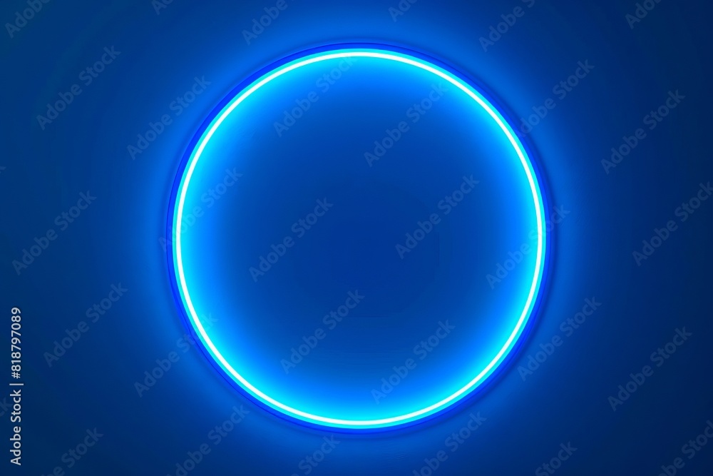 A blue circle with a glowing light. A blue circle with a glowing light.