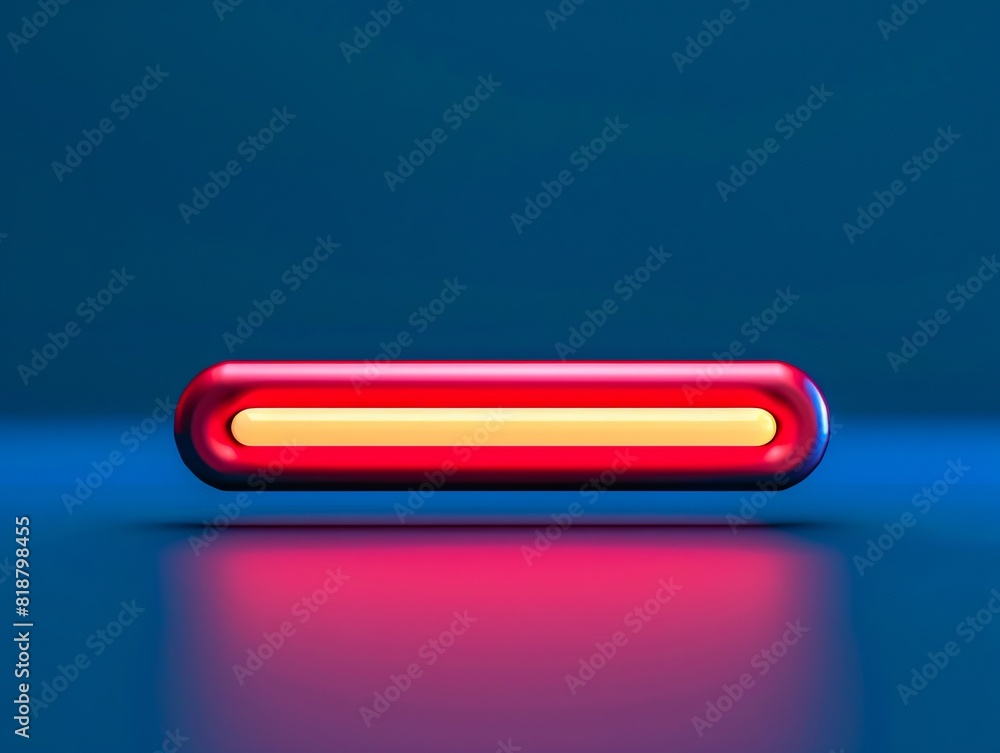 A red light on a blue background. A red light on a blue background.