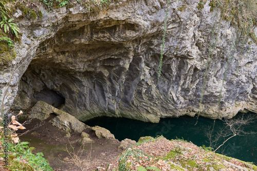 Lacul Dracului, Dragon Lake, Devil's Lake in Nera Beusnita National Park karst lake photo