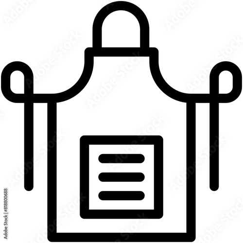 Apron, barber, denim, haircut, salon Icon