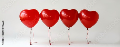 Celebrate Happy Fathers Day with festive heart-shaped balloons!