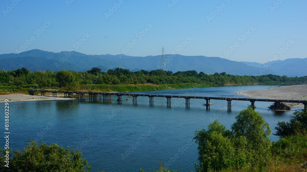 Obraz premium 川島潜水橋