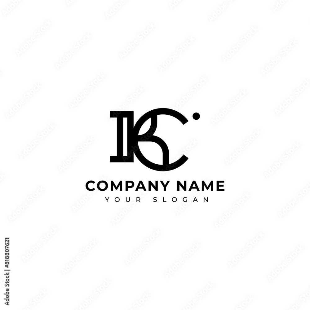 Modern Letter kc logo vector design template Modern Letter kc logo vector design template