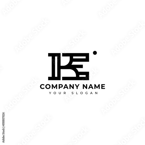 Modern Letter ke logo vector design template