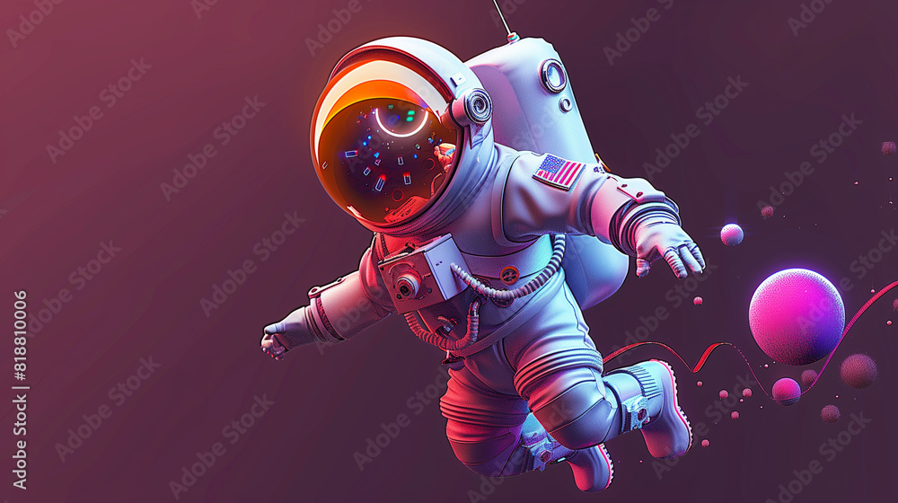 3d render spaceman astronaut flying with rocket 3d illustration design. 3d render spaceman astronaut flying with rocket 3d illustration design.