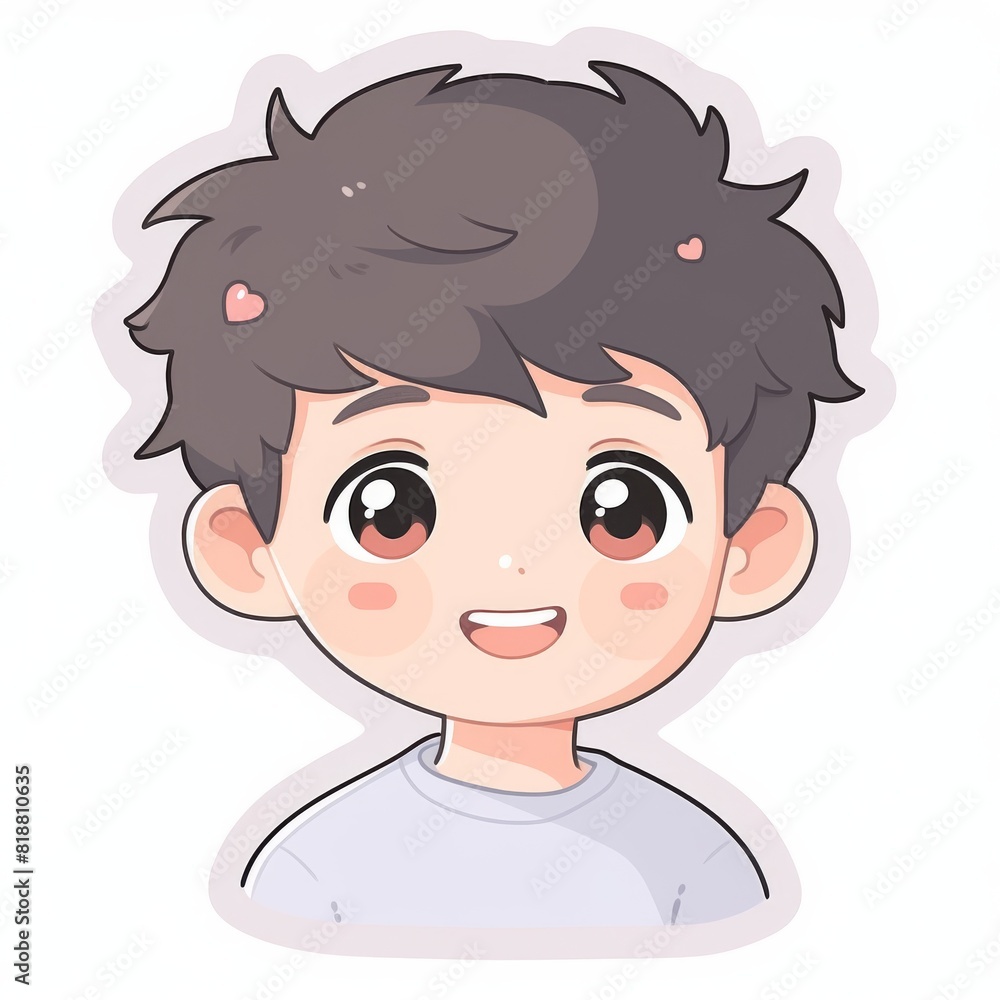 The image features a cartoon illustration of a boy with a deliberately obscured face to protect identity The image features a cartoon illustration of a boy with a deliberately obscured face to protect identity
