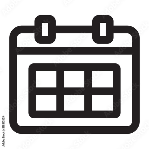 calendar line icon.