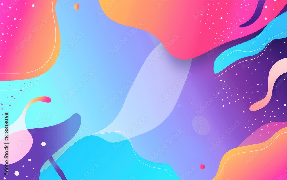 Vibrant abstract image showcasing fluid shapes with gradient colors and a modern, artistic feel