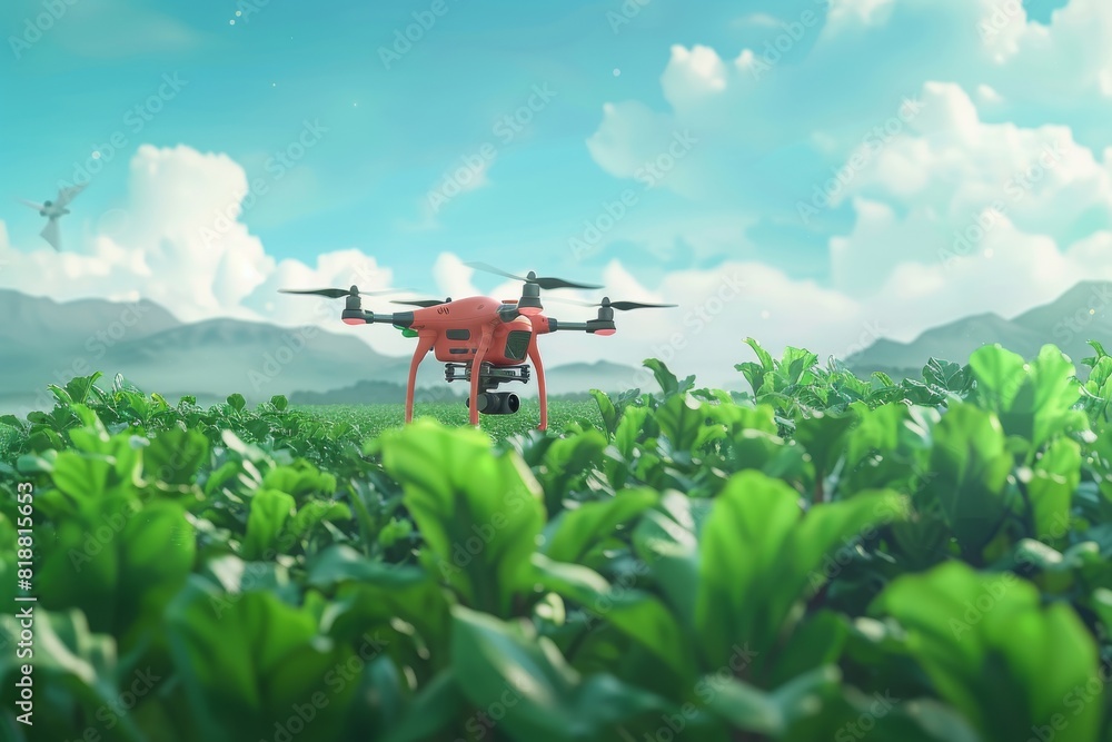 Digital agriculture integrates high-tech drones for advanced structured farming, soil health monitoring, and efficient farm operations.