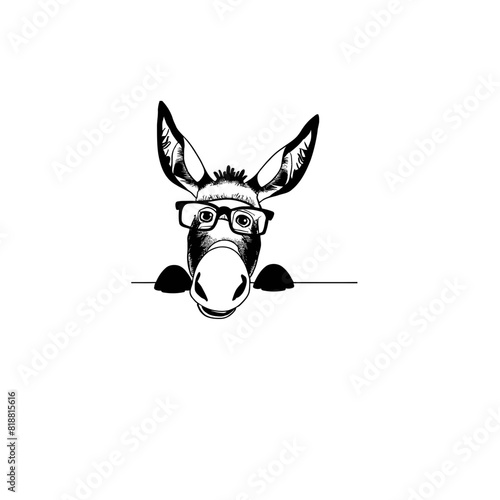 Funny Donkey Vector Illustration for Humorous Designs and Whimsical Art