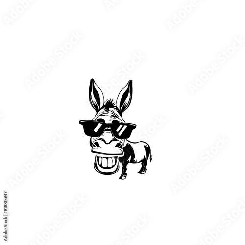 Funny Donkey Vector Illustration for Humorous Designs and Whimsical Art