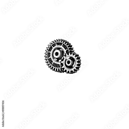 Gear Vector Illustration for Industrial Designs and Engineering Projects