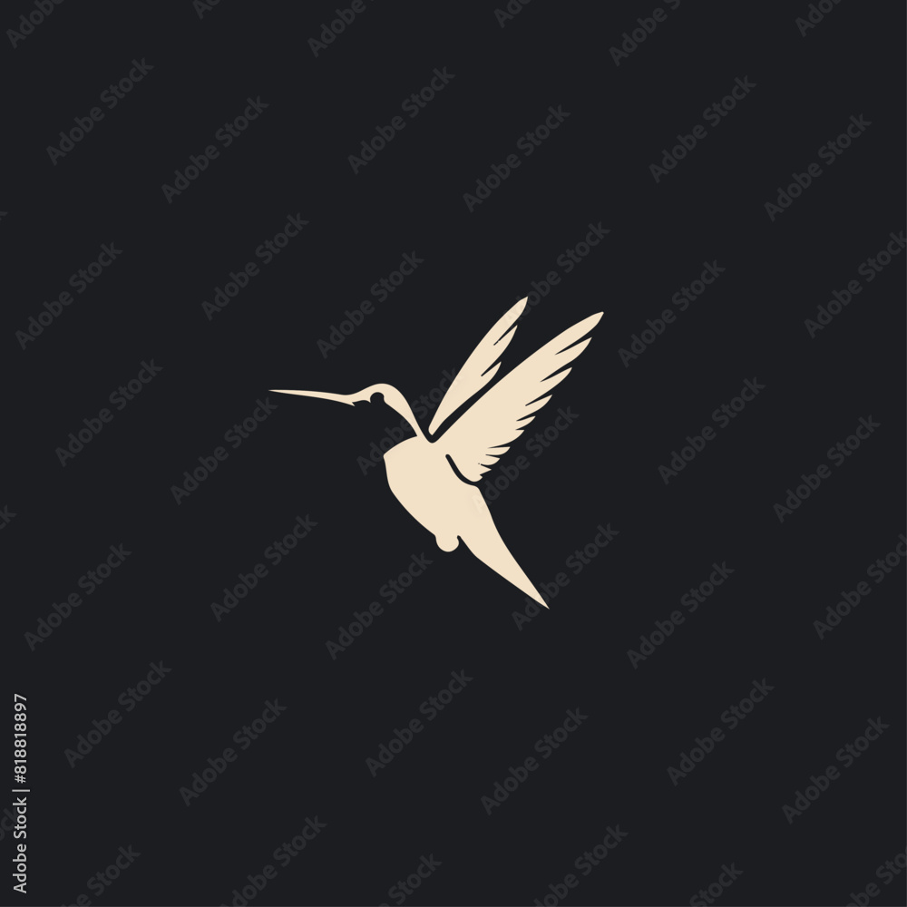 Obraz premium Hummingbird in cartoon, doodle style. Image for t-shirt, web, mobile apps and ui. Isolated 2d vector illustration in logo, icon, sketch style, Eps 10. AI Generative