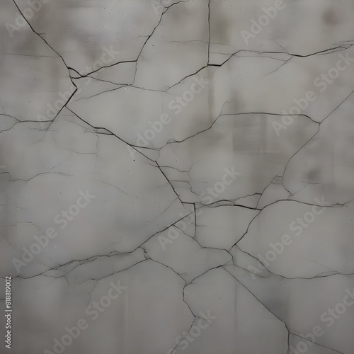 concrete with hairline fractures in steel gray photo
