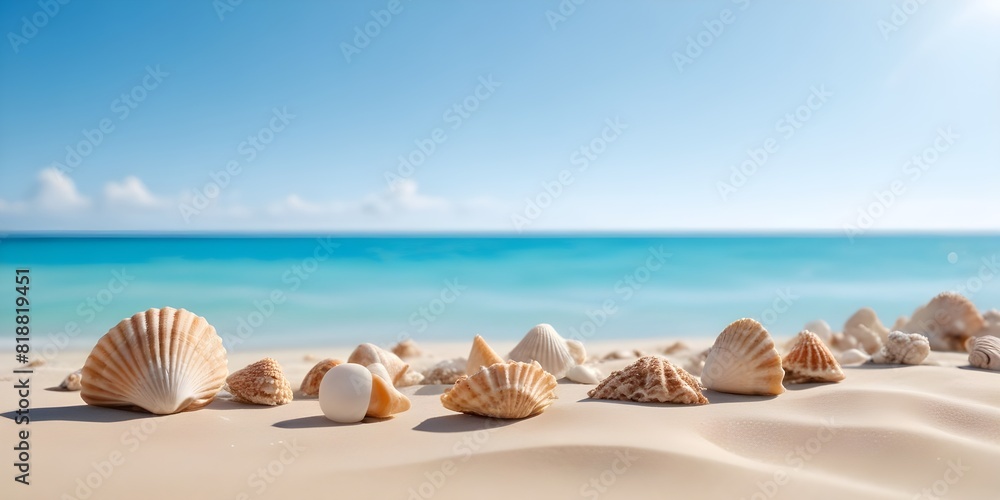 Seashells and sand on the sea beach Seashells and sand on the sea beach