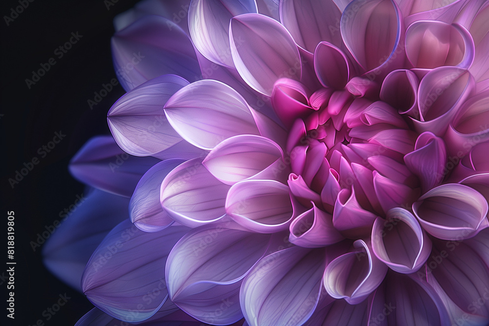 purple aster flower Generative AI purple aster flower Generative AI