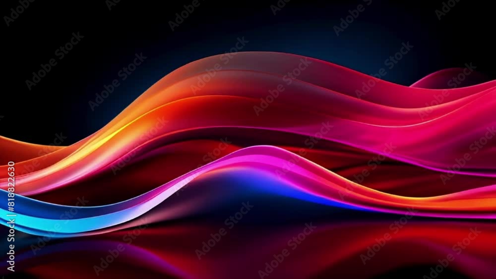 Video of colorful flame with blue and red colors. The flame is long and has a wavy shape Video of colorful flame with blue and red colors. The flame is long and has a wavy shape