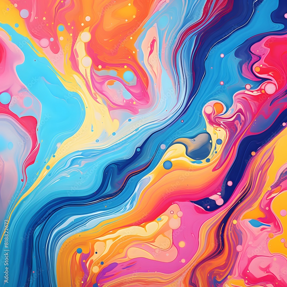 Abstract marbled acrylic paint ink background. Generative AI. Abstract marbled acrylic paint ink background. Generative AI.