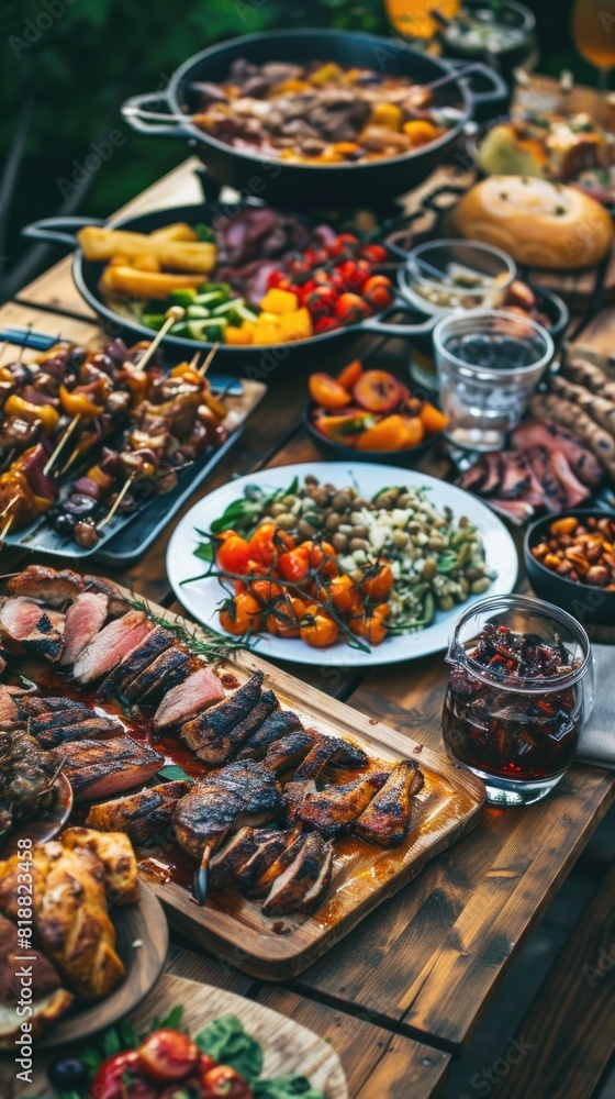 Someone is preparing a pizza in a kitchen with many different toppings. Food festival Someone is preparing a pizza in a kitchen with many different toppings. Food festival