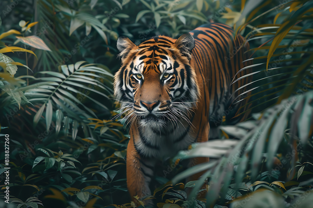 A diverse group of wildlife animals in their natural habitat, showcasing the beauty of nature A diverse group of wildlife animals in their natural habitat, showcasing the beauty of nature