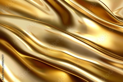 Elegant golden satin fabric texture background