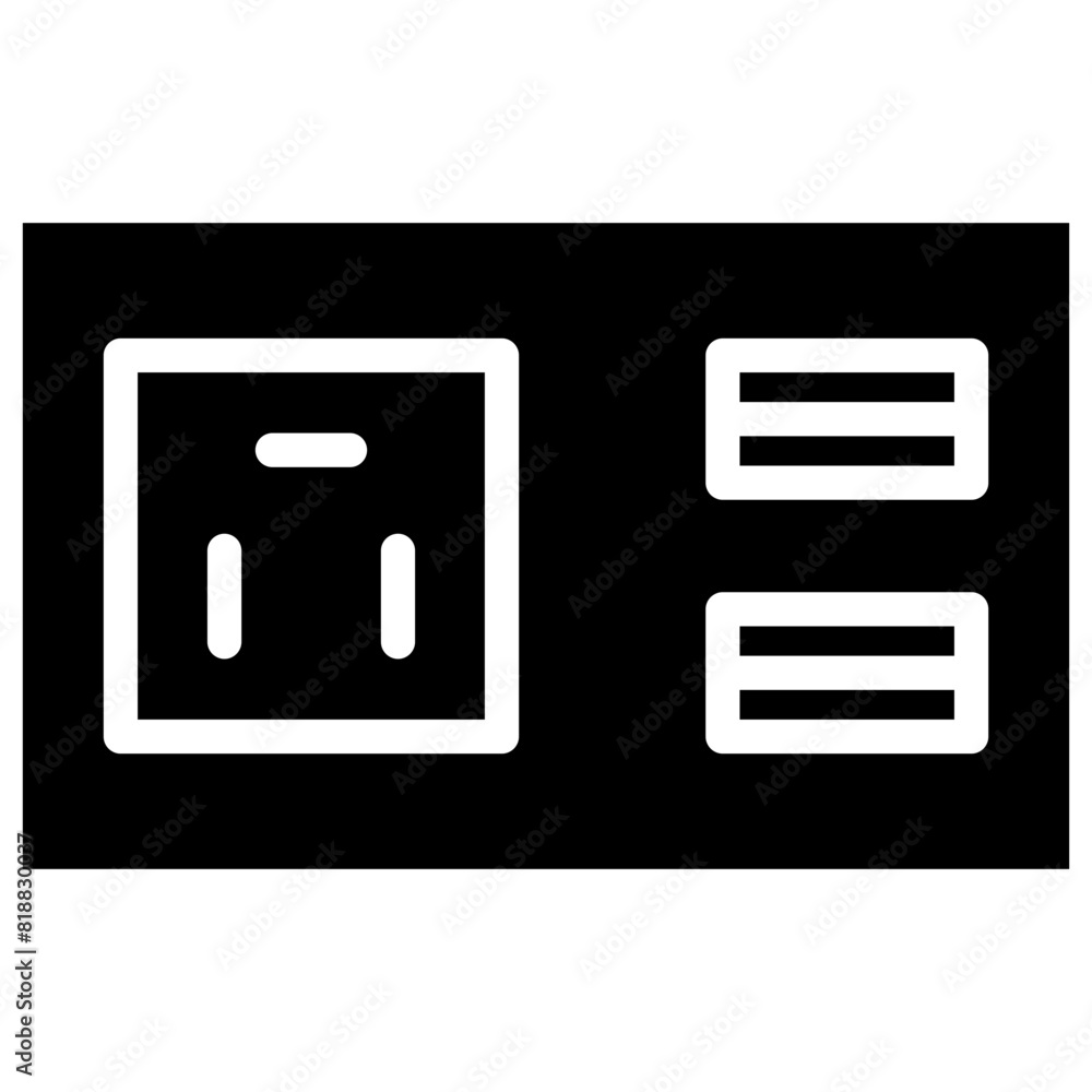 socket solid icon socket solid icon