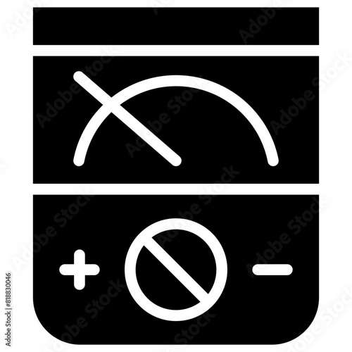 voltmeter solid icon