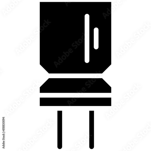 capacitor solid icon