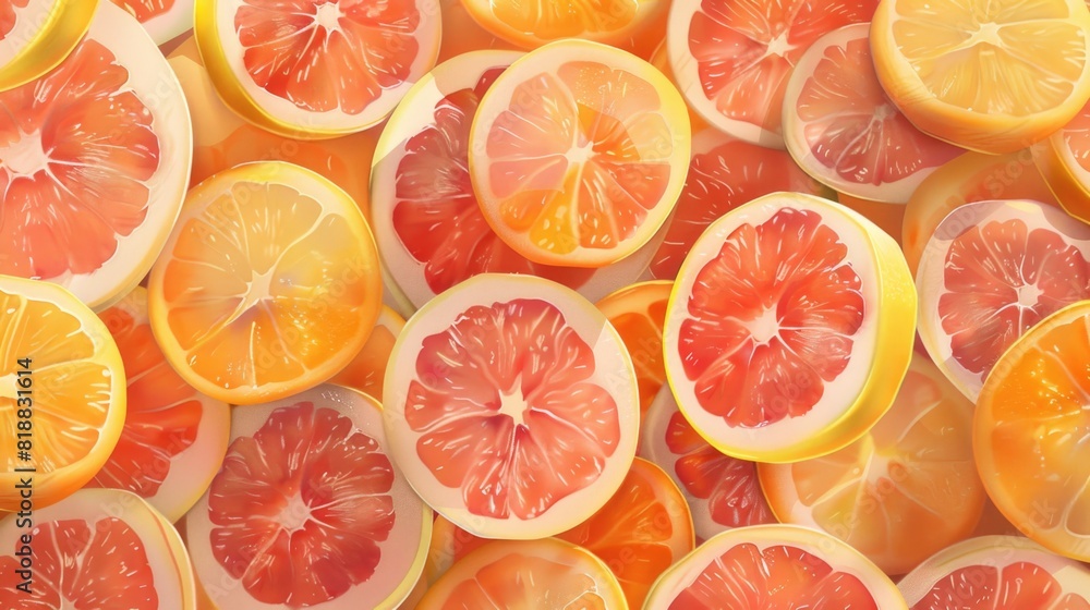 Background of loose grapefruits Background of loose grapefruits