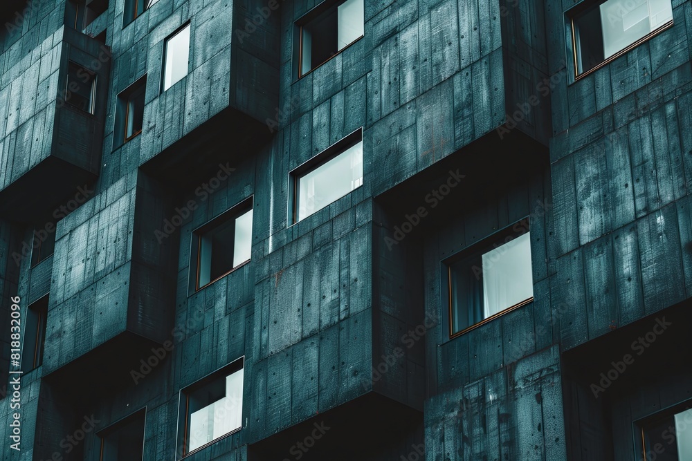 Modern architecture abstract with geometric windows pattern Modern architecture abstract with geometric windows pattern