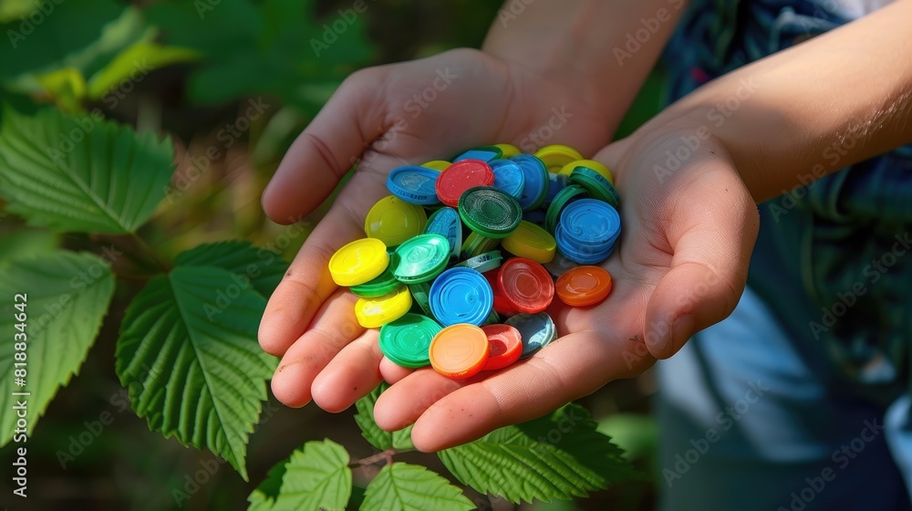 custom made wallpaper toronto digitalVibrant Spectrum: Person Holding Colorful Pills