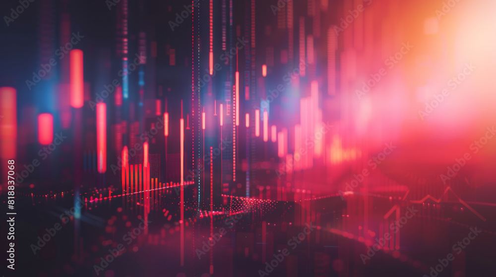 An abstract representation of financial data visualization featuring dynamic red and blue glows, illustrating market trends and digital analytics. Abstract Financial Data Visualization with Red and B
An abstract representation of financial data visualization featuring dynamic red and blue glows, illustrating market trends and digital analytics. Abstract Financial Data Visualization with Red and B