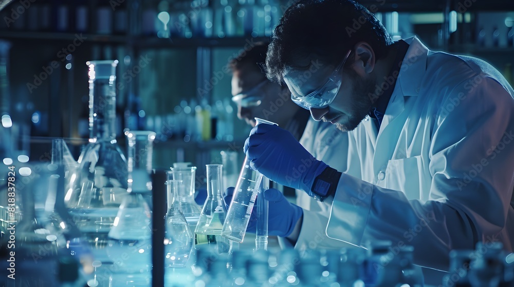 Scientists Conducting Groundbreaking Experiments in a Cutting-Edge Laboratory Scientists Conducting Groundbreaking Experiments in a Cutting-Edge Laboratory