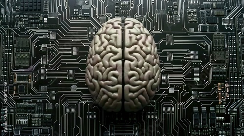 Technological Fusion: Computer Circuit With Brain